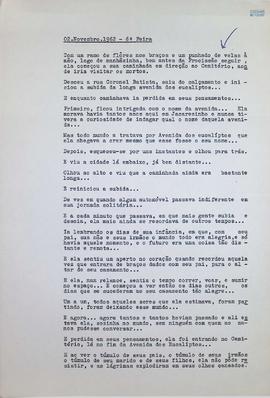 Crônica | 02 de novembro de 1962