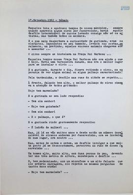Crônica | 01 de setembro de 1962