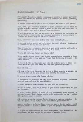 Crônica | 26 de novembro de 1962