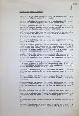 Crônica | 06 de outubro de 1962