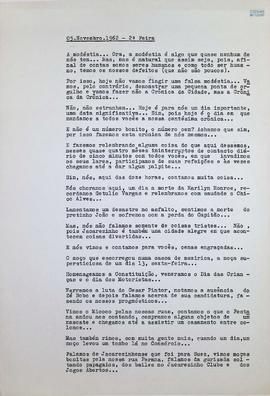 Crônica | 05 de novembro de 1962