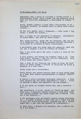 Crônica | 07 de novembro de 1962