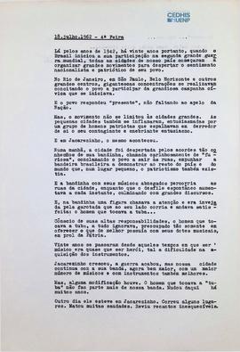 Crônica | 18 de julho de 1962