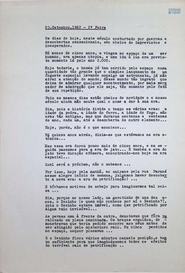 Crônica | 03 de setembro de 1962