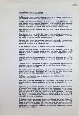 Crônica | 08 de agosto de 1962