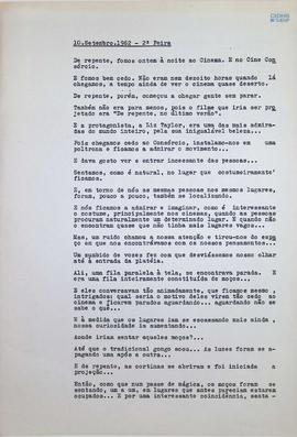 Crônica | 10 de setembro de 1962