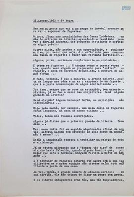 Crônica | 31 de agosto de 1962