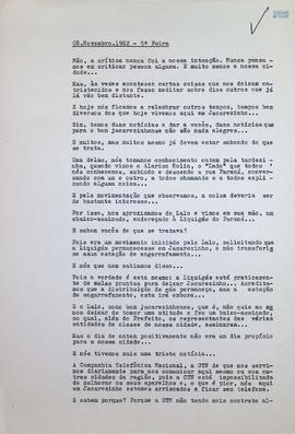 Crônica | 08 de novembro de 1962