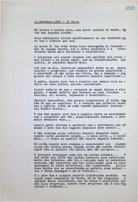Crônica | 11 de setembro de 1962