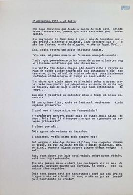 Crônica | 05 de dezembro de 1962