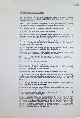 Crônica | 08 de dezembro de 1962