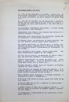 Crônica | 08 de outubro de 1962