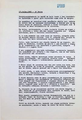 Crônica | 17 de julho de 1962