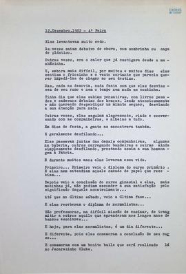 Crônica | 12 de dezembro de 1962