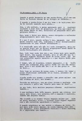 Crônica | 09 de novembro de 1962